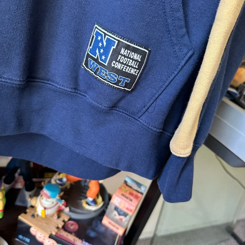 Vintage Y2K NFL St. Louis Rams Hoodie Men’s Size XL Navy Blue/ Yellow - Picture 2 of 5